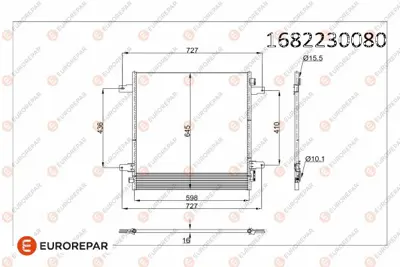 EUROREPAR 1682230080 Radyator 921101LA0A