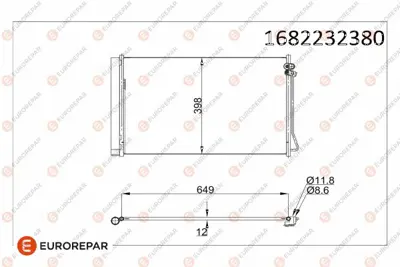 EUROREPAR 1682232380 Radyator A4478350070
