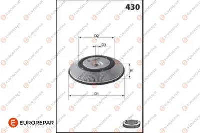 EUROREPAR 1682256980 Hava Fıltresı 16546Y02S0