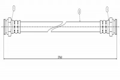 CAVO C800 014A Fren Hortumu Arka 7910018158