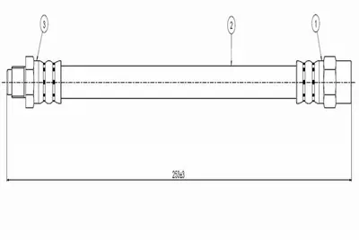 CAVO C800 017A Fren Hortumu Arka G Series W461-W463 93-.. 4289335