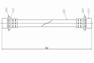 CAVO C800 091A Fren Hortumu On 9695032856