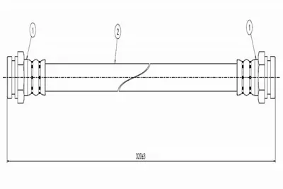 CAVO C800 139A Fren Hortumu Arka 929 Hv 82-87 FA0743820