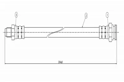 CAVO C800 180A Fren Hortumu Arka 480632