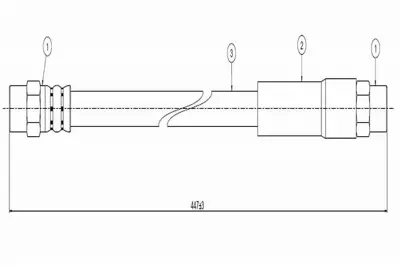 CAVO C800 220A Fren Hortumu On 1568859