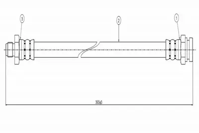 CAVO C800 231A Fren Hortumu Arka Pick-Up Pe-Ud 77-85 60341380
