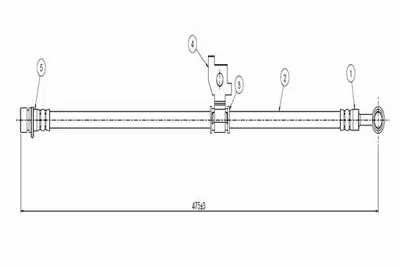 CAVO C800 248A Fren Hortumu Ön Civic Shuttle Ag-Ah-Al-An 83-87 46410SB2025