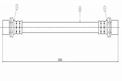 CAVO C800 254A Fren Hortumu Arka 9094702365
