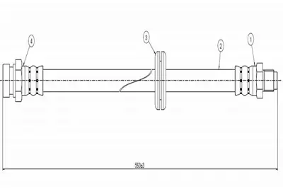 CAVO C800 272A Fren Hortumu On 8953291