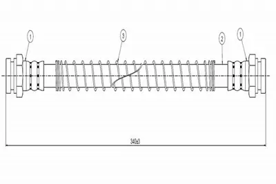 CAVO C800 293B Fren Hortumu Arka H-100 93-00 5881243002