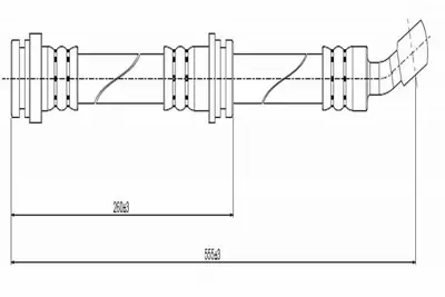 CAVO C800 340A Fren Hortumu Ön Super Carry Sk410 86- B911126210