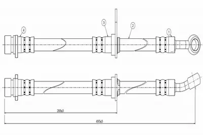 CAVO C800 347A Fren Hortumu Ön Integra Da 86-90 46411SD2671