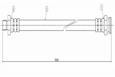 CAVO C800 372A Fren Hortumu Arka Pick-Up 4x4 83-85 4621189966