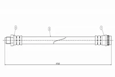 CAVO C800 380A Fren Hortumu Arka 7702085308