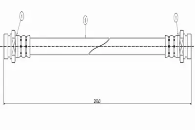 CAVO C800 425A Fren Hortumu Arka Sonata 89-. 5873733000