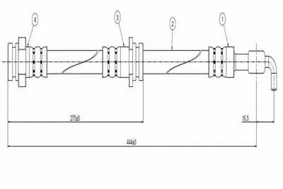 CAVO C800 465A Fren Hortumu Ön 323 Bf-Bw 85-89 SH20627