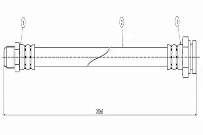 CAVO C800 473A Fren Hortumu Arka SE028744400A