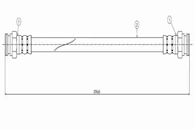 CAVO C800 618A Fren Hortumu Arka 7663039