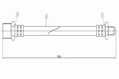 CAVO C800 624A Fren Hortumu Arka 40 N-A 8536129