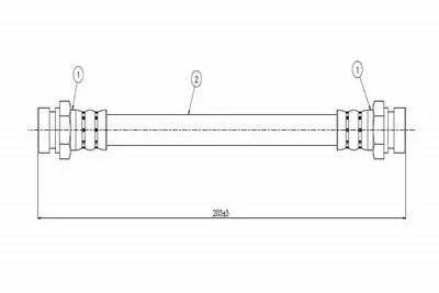 CAVO C800 679B Arka Fren Hortumu Felıcıa 95>01 Caddy Pıck Up 97>01 6U0611775