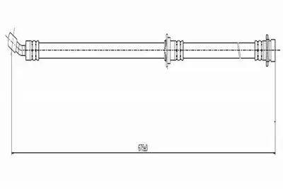 CAVO C800 689A Fren Hortumu Ön Legend 3.5 İ V6 24v 98-. 1465SZ3000