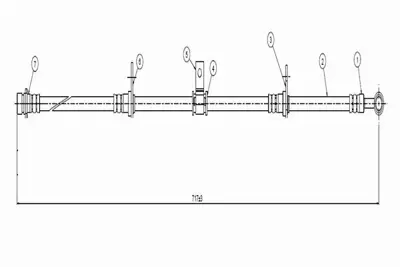 CAVO C800 693A Fren Hortumu Ön Prelude 2.2 İ 1.6 92-. 46411SS0003