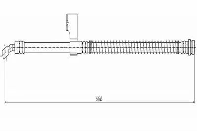 CAVO C800 705A Fren Hortumu Ön Lantra Kombi Coup 96- 5873229010
