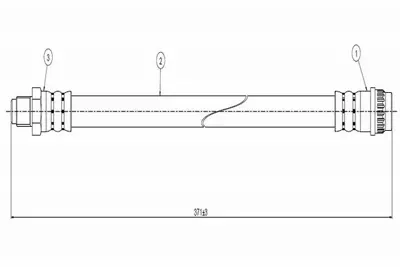 CAVO C800 757A Fren Hortumu On 7704001954