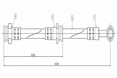 CAVO C800 771A Fren Hortumu Ön Alto 1.0 94- 51550M70F10