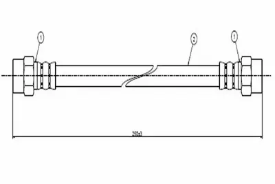 CAVO C900 009A Debrıyaj Hortumu W115 68>77 W123 79>85 W116 76>80 W460 79>89 2952235