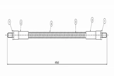 CAVO C900 019A Fren Hortumu On Land Rover 10.1985 - 07.1990 NRC7874