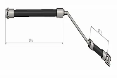 CAVO C900 407B Fren Hortumu Arka 34301165766