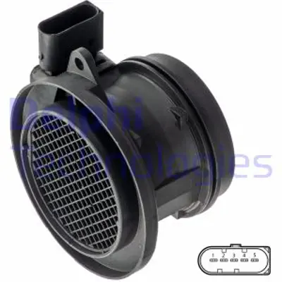 DELPHI AF10338-12B1 Maf Sensoru - Mercedes C180 C200 C220 C230 Clc160 Clc180 Clc200 Clk200 E200 Slk200 Sprınte A2710940248