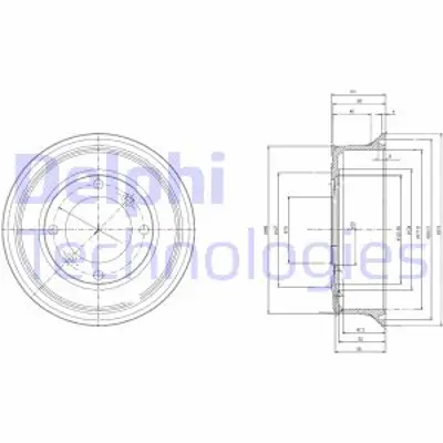 DELPHI BF2 Fren Kampanası Ön/Arka Rover Mini 59 06/84 RT21A2200