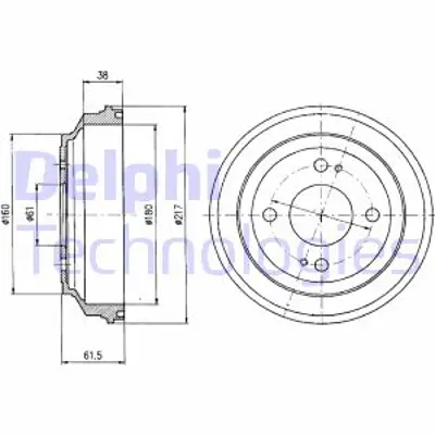 DELPHI BF204 Fren Kampanası Arka Honda Ballade Cıvıc Cıvıc Crx Crx / Rover 213 216 09/83>04/98 42610SB2761 GDB115