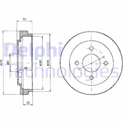DELPHI BF303 Fren Kampanası Arka Nıssan Mıcra 01/93>12/02 432065F014