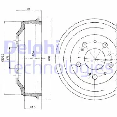 DELPHI BF327 Arka Fren Kampanası Ducato Boxer Jumper 18q 07> 1306211080 424738