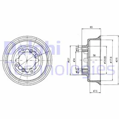 DELPHI BF43 Fren Kampanası Arka Rover Mini 63 GDB90106