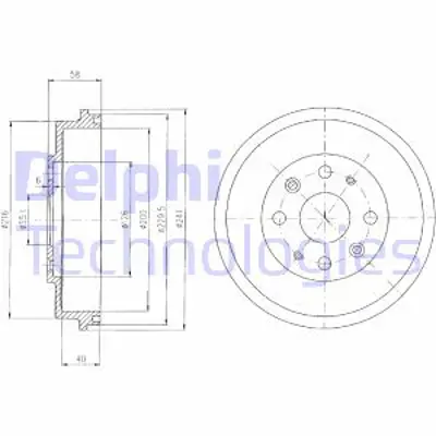 DELPHI BF456 Fren Kampanası Arka Mazda 323 01/91 10/98 F2CZ1126A