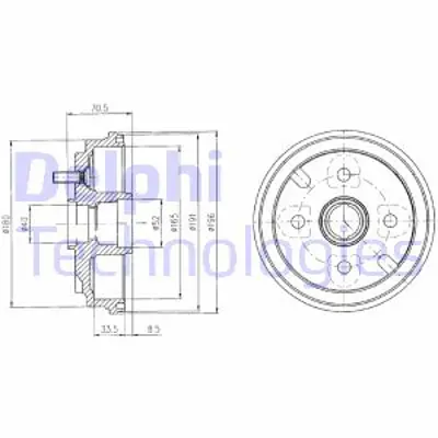 DELPHI BF462 Fren Kampanası Arka Daıhatsu Charade Cuore 98> 4240397202 4240397205000
