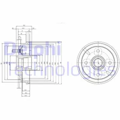 DELPHI BF518 Fren Kampanası Arka Daıhastu Cuore. Move 96 4240387222000