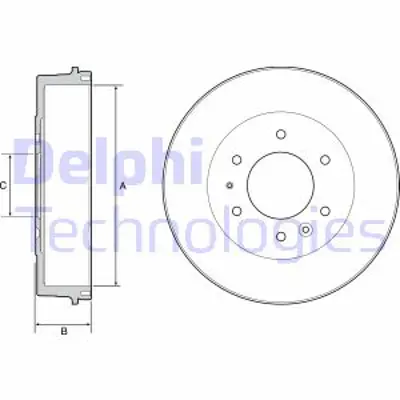 DELPHI BF527 Fren Kampanası Arka Mazda Bt-50 11/11 UH7426251C XM341126BC