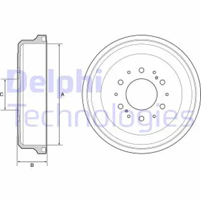 DELPHI BF539 Fren Kampanası Arka Toyota Hılux Iı 2.4d 92-05 4runner 3.0t 95-02 95 02 4243135170