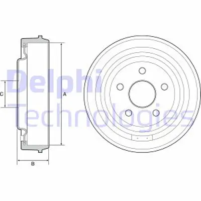 DELPHI BF543 Fren Kampanası Arka Chrysler Pt Cruıser 1.6 2.0 2.2crd 2.4 00-10 00 10 