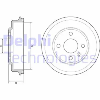 DELPHI BF554 Fren Kampanası Arka Aveo 96853514