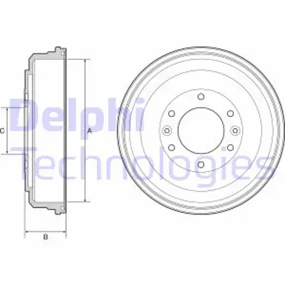 DELPHI BF555 Fren Kampanası Arka H1 I800 Iload 02/2008 > 584114H000