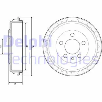 DELPHI BF563 Fren Kampanası Arka  Ibıza Mk V (Kj1) Polo Vı (Aw1 Bz1) 01/2017> 2Q0609617