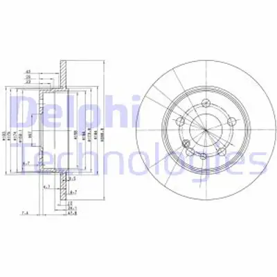 DELPHI BG2738 Fren Dıskı (Cıftlı Paket) Delıksız Arka 300 S280 S300 S320 S350 S420 S500 S60002/1991 > 01/1 A1404230612