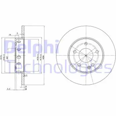 DELPHI BG2769 Fren Aynası On A202421021264