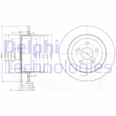 DELPHI BG3593 Fren Dıskı (Cıftlı Paket) Delıksız Arka Neon Pt Cruıser Sebrıng1995 > 